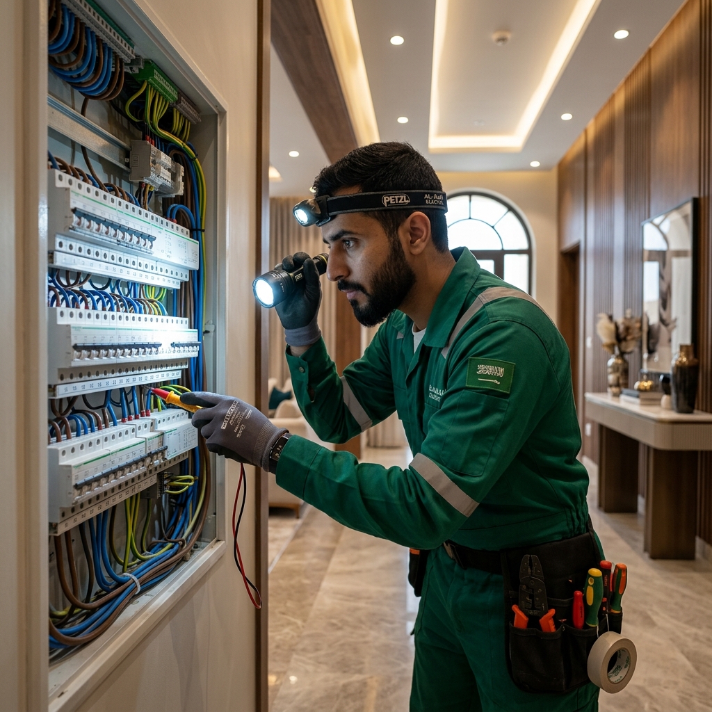 فني خدمات كهربائية معتمد في جدة من بيت سعودي