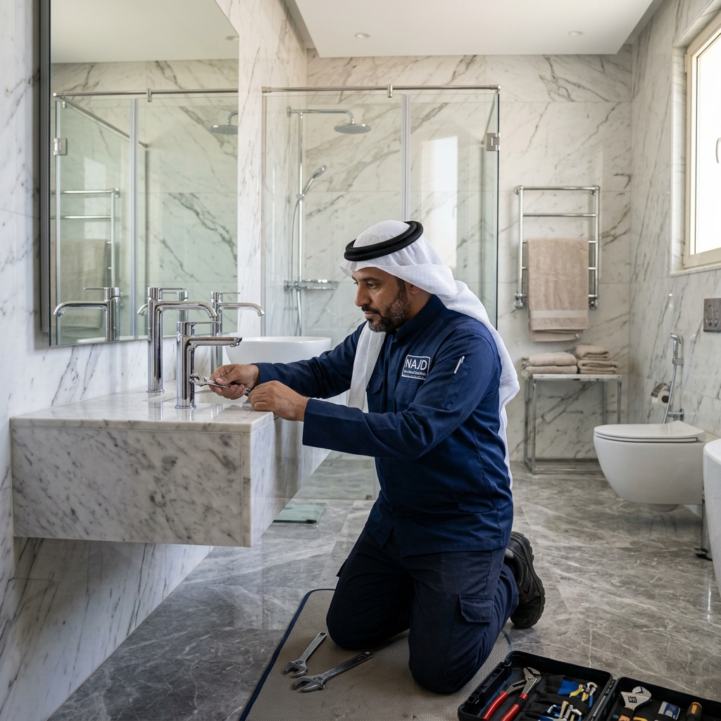 فني خدمات سباكة معتمد من بيت سعودي يعمل في الرياض وجدة والمدينة المنورة